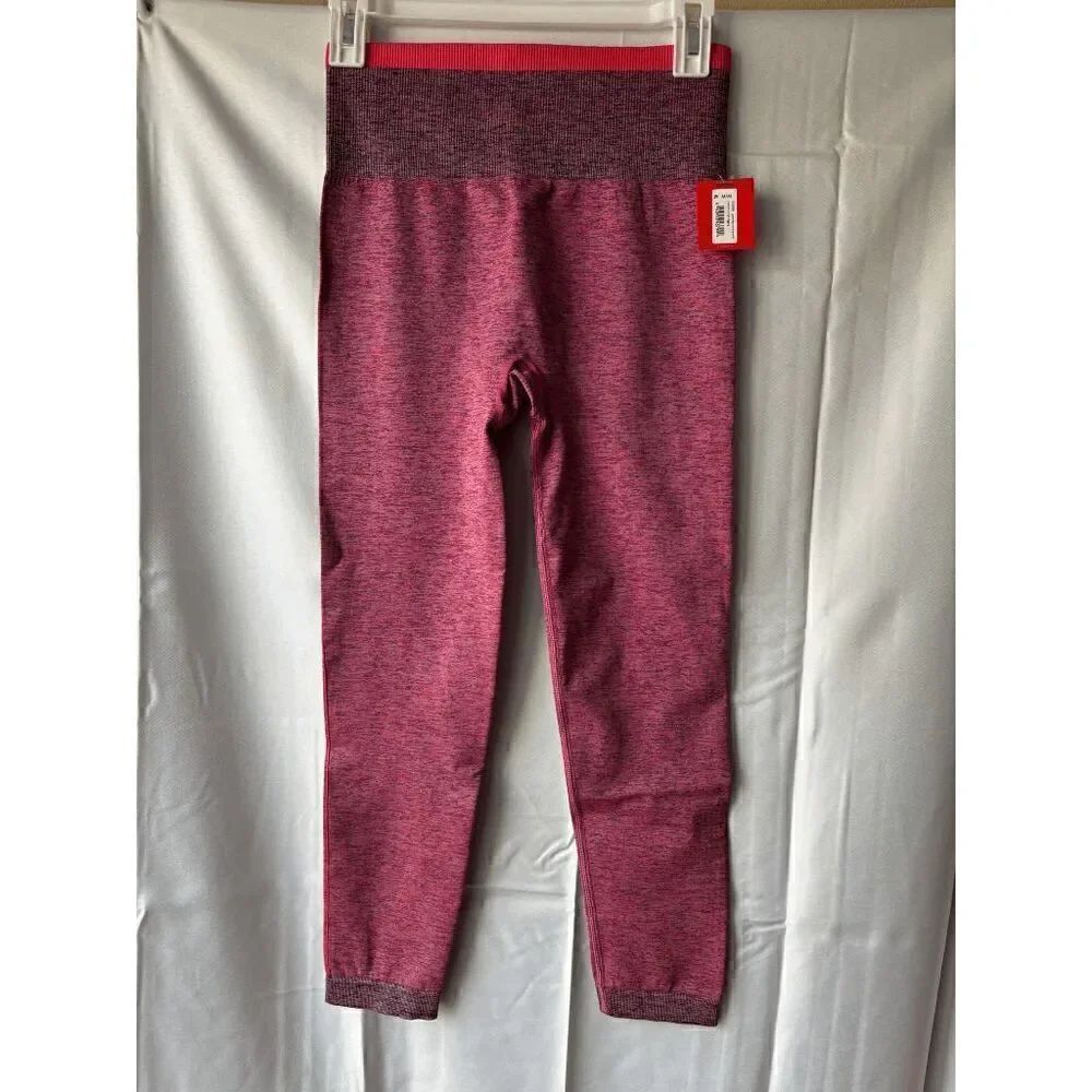 Spanx Seamless Sculpt Legging in Spacedye Coral Punch Women's Size Medium